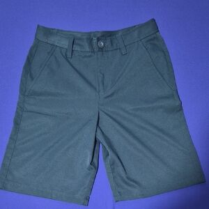 Dark Green UA Boys Golf Shorts